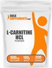 Suplementos a granel de L-carnitina HCl em pó 500 mg 100 g sem glúten