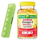 Suplementos Asherpro Spring Valley Óleo de peixe ômega-3 1000mg