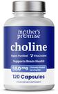 Suplementos de colina Mother's Promise 550 mg para gravidez 120 cápsulas Suplementos de colina Mother's Promise 550 mg para gravidez 120 cápsulas