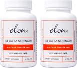 Suplementos de crescimento capilar Elon R3 Extra Strength 60 comprimidos