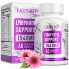 Suplementos de drenagem linfática Lazpowfi 1540mg 60 cápsulas