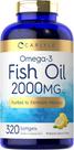 Suplementos de óleo de peixe Carlyle 2000mg 320 cápsulas de ômega-3