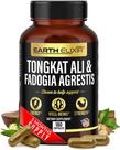 Suplementos Earth Elixir Fadogia Agrestis 600 mg e Tongkat Ali 500 mg