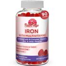 Suplementos Iron Gummies Flamingo 20 mg com vitamina C 90 Ct