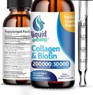 Suplementos Liquid Naturals Colágeno e Biotina 60ml para mulheres