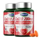 Suplementos LIVEGIS CoQ10 200 mg Cápsulas gelatinosas com óleo MCT de coco