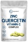 Suplementos Microingredientes Quercetina 500 mg Vitamina C 500 mg Zinco 50 mg 240 cápsulas