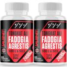 Suplementos Salbinet Fadogia Agrestis 2400 mg e 2 pacotes de Tongkat Ali