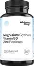 Suplementos Wholesome Story 3 em 1: picolinato de zinco e glicinato de magnésio com vitamina B6