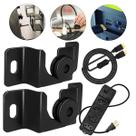 Suporte 13 a 70 Pol Para TV Fixo de Parede Preto Ultra Slim + Cabo Hdmi 2m + Filtro Linha Régua 85cm