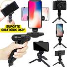 Suporte 2 em 1 Mini Tripé Bastão Estabilizador Celular Smartphone Foto Vídeo