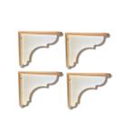 Suporte 20cm mao francesa 2 pares estilo provençal