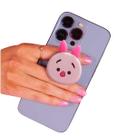 Suporte 3D Animado Fofo Alça e Apoio Selfie Celular