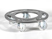Suporte 45 Cm P/vaso C/ Rodas De Gel Antirisco Suporta 350kg