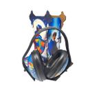 Suporte Abafador Super Heróis Autistas e abafador azul