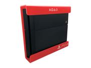 Suporte Acrilico Playstation 4 - Modelo PRO - Vermelho