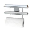 Suporte Adesivo Porta Rolo Papel Toalha Pvc Alumínio Cromado - 191 Future