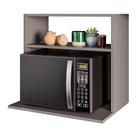 Suporte Aéreo Multiuso Para Forno Micro-Ondas Luara 60cm Grafite - Desk Design