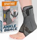 Suporte ajustável de tornozelo Sparthos Lace Up cinza grande