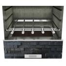 Suporte Ajustável para Churrasqueira com 5 Espetos Inox Suporte Ajustável para Churrasqueira com 5 Espetos Inox