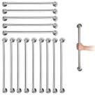 Suporte Alça de Apoio 70cm Kit 14 Uni Amputado Idoso Acessibilidade Parede Banheiro Segurança Cadeirante Deficiente
