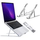Suporte Aluminio De Notebook Articulado Dobrável Ergonomico Prateado