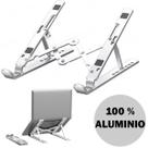 Suporte Aluminio Para Notebook Articulado Ergonômico Prata