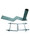 Suporte Antena 313-af Telha Francesa 3/4" Prata Cromo
