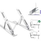 Suporte Apoio Base Ergonômico Regulável Aço Notebook/tablett Cor Prata Suporte Apoio Base Ergonômico Regulável Aço Notebook/tablett Cor Prata