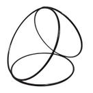 Suporte Argola G para Kokedama (20X20X20) Preto JC JARDIM