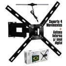 Suporte articulado 4 mov para TV até 56 polegadas e Antena Sinal Digital Suporte articulado 4 mov para TV até 56 polegadas e Antena Sinal Digital