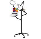 Suporte Articulado 5 em 1 p/Microfone Condensador HyperX Quadcast,Blue Yeti,DSLR/Tablet,LED,Notebook