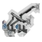 Suporte Articulado C/ Mola Para 2 Monitores 17-32" C/ 2x USB