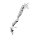 Suporte Articulado de Mesa Branco Bluecase BSMTS01U1WBX para Monitor 17 a 32 Ajuste Altura 40cm Tilt 90 Pivot 180 VESA