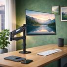 Suporte Articulado para Monitor 17 a 32 Pol VESA 75x75 100x100 Fixação Grampo e Furo Ajustável LE-36