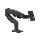 Suporte articulado para monitor, ELG, F80N, 17 "a 35", pistão a gás, retrátil e ajustável, preto