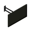Suporte articulado para televisao e monitores fixado na parede para TV de 10 A 55 Triarticulado com Inclinação Long