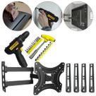 Suporte Articulado TV Monitor 32 55 Polegadas Retrátil + Furadeira 12v E Jogo Ferramentas 24 Peças
