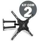 Suporte Articulado Universal para Tv de 14 a 55 Polegada com Braço Regulável Kit