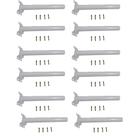 Suporte Barra Poste Apoio Luminaria Solar Parede Rua Kit 12 Und Jardins Casa Quintal