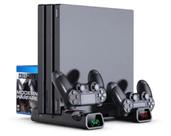 Suporte Base Carregamento Controle PS4 Slim / Pro Base Vertical Console Cooler