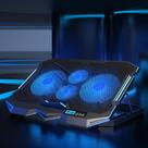 Suporte Base Gamer 4 Coolers, LED Azul 2 USB Altura 7 Níveis Resfriamento Potente Notebook B1142G