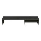Suporte Base Monitor Com Prateleira 15x90x20cm MDF Preto Suporte Base Monitor Com Prateleira 15x90x20cm MDF Preto