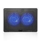 Suporte Base P/ Notebook 15.6'' com 2 Coolers, Led Azul - C3 Tech Suporte Base P/ Notebook 15.6'' com 2 Coolers, Led Azul - C3 Tech