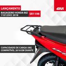 Suporte Bau Bagageiro Givi Biz 110 125 2018-2022 Sr1198