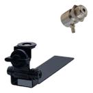 Suporte Bi-Articulado Antena PX VHF UHF Dual Band Caminhonete + Conector Cachimbo Uhf Femea
