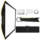 Suporte Bowens quadrado de fibra esterlina Softbox Glow ParaSnap de 40 x 40 cm