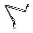 Suporte Braço Articulado Microfone Mesa Condensador Cor:Preto