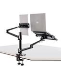 Suporte/Braço Articulado p/ Monitor/Notebook Dell, Lenovo, HP e Tablet, Samsung,3 em 1,p/ Mesa