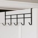 Suporte Cabide de Porta Com 6 Ganchos Organizador Multiuso Para Quarto Banheiro Cozinha